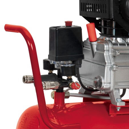 Compresseur d'air 24 Litres 8 bar 2CV 1.5KW 115 PSI + Kit Air comprimé 5 Pièces ITOOLS