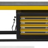 Etabli de bricolage Professionnel + Meuble 4 tiroirs 4 pieds réglables Charge max 2000 kg VITO