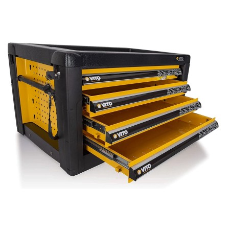 Etabli de bricolage Professionnel + Meuble 4 tiroirs 4 pieds réglables Charge max 2000 kg VITO