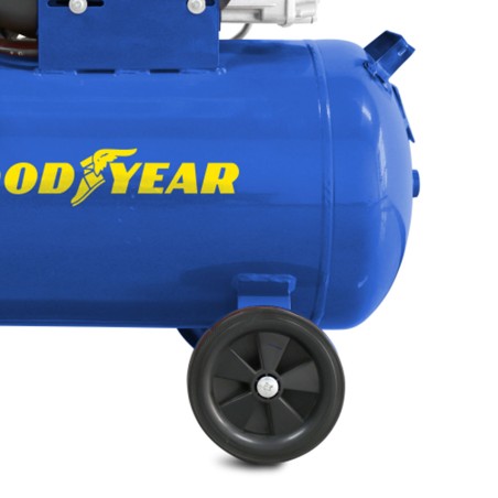 Compresseur d'air Silencieux 50 Litres 8 bar 2CV 1.5KW 115 PSI GOODYEAR