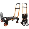 Chariot diable pliable 136 kg 2 Positions Chariot professionnel à roues BRIXO