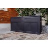 Coffre de Jardin en résine 320 Litres NOIR 119 X 46 X 60 cm Protection Anti UV TOOMAX