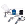 Compresseur d'air Silencieux 50 Litres 8 bar 2CV 1.5KW 115 PSI + Kit Air comprimé 5 pièces GOODYEAR