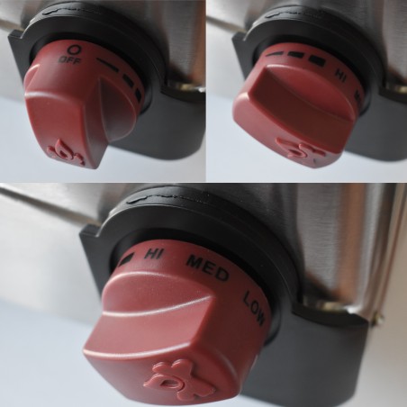 Four à pizza à gaz 4800W Cuisson pierre réfractaire 250 à 400°C Spatule Incluse KEMPER