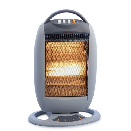 Petit chauffage d'appoint 1200W - Chauffage Infrarouge Portable 3 puissances, Oscillant, Sécurité Anti-Basculement INTEC