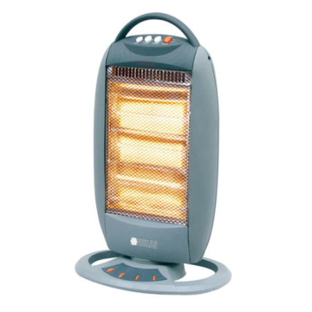 Chauffage infrarouge Oscillant 1200W Classic Electrique Anti basculement NIKLAS