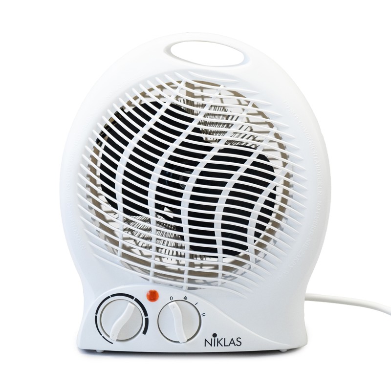 Chauffage électrique 2000W Radiateur Soufflant Climatiseur Portable Blanc Thermostat 5 à 35°C  NIKLAS