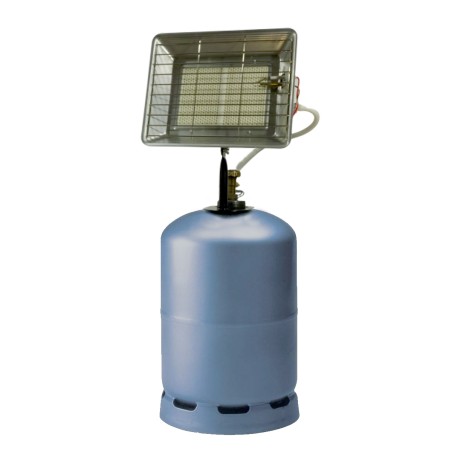 Chauffage à gaz Radiant 4.2 KW Allumage Piezo Sécurité Thermocouple Détendeur gaz Réglable KEMPER