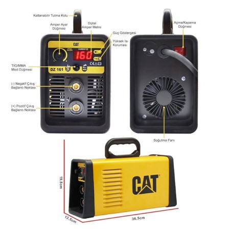 Poste à souder inverter 160 Ampères MMA Electrodes basiques rutiles inox fonte et cellulosiques Professionnel CAT