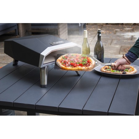 Four à pizza à gaz 4400W Ø 30cm + Pelle à pizza SAHARA