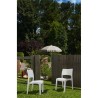 Chaise PVC blanche Intérieur/extérieur empilable et démontable 50x51xH82cm PRO