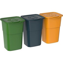 Lot de 3 Poubelles de tri...