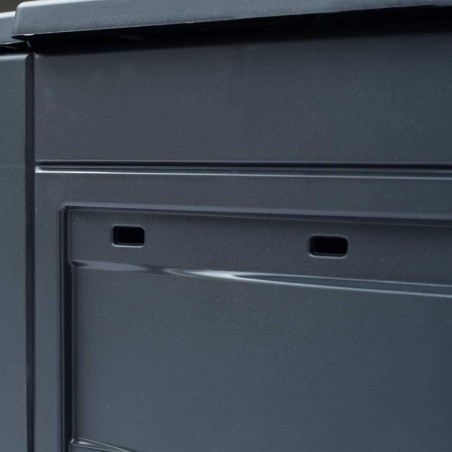 Composteur de jardin 260 Litres Noir Dim 60 x 60 x 73 cm Déchets divers TOOMAX