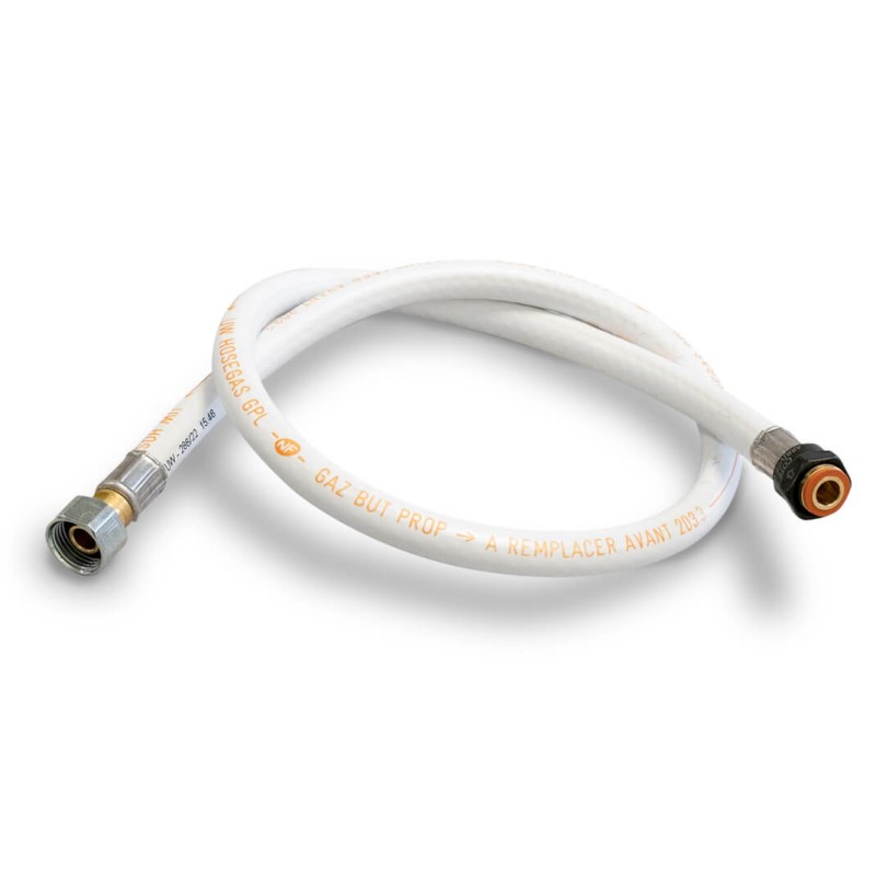 Tuyau gaz Souple 1.00 m butane/propane Raccords à visser 20/150 et G1/2  Standard