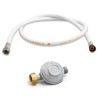 PROWELTEK - Kit détendeur 28 mbar vissable gaz Butane + Tuyau gaz flexible 1.50 m à embouts vissables Chauffages Cuisinières