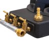 Rechaud à gaz en Fonte véritable 9,8 KW 4 pieds 2 bruleurs + Tuyau gaz à vis 1.50m + Détendeur Propane TRIGLAV