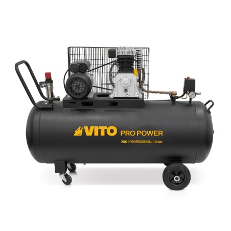 Compresseur d'air à Courroie 200 Litres 4CV 3KW Pression 10 Bar 230V VITO