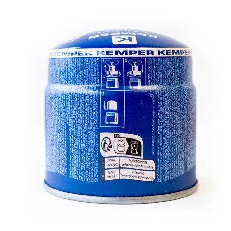 Lampe a souder Coque Acier Allumage piezo + 6 Cartouches de gaz 190gr STOP GAZ Perçables KEMPER