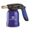 Lampe a souder Coque Acier Allumage piezo + 6 Cartouches de gaz 190gr STOP GAZ Perçables KEMPER