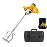 Malaxeur de chantier 1400W Mélangeur à béton Tige 590mm Pale 140 mm Capacité 65L 2 vitesses Coffre de rangement VITO