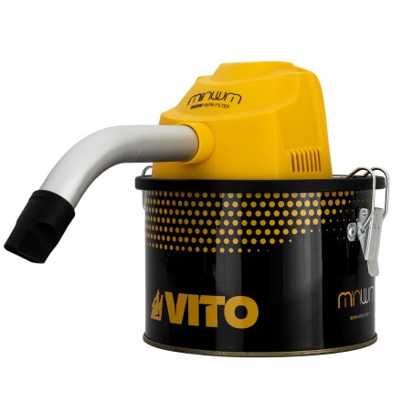 Aspirateur de cendres 800W Cuve 4 Litres + 2 Filtres HEPA + Sac  VITO