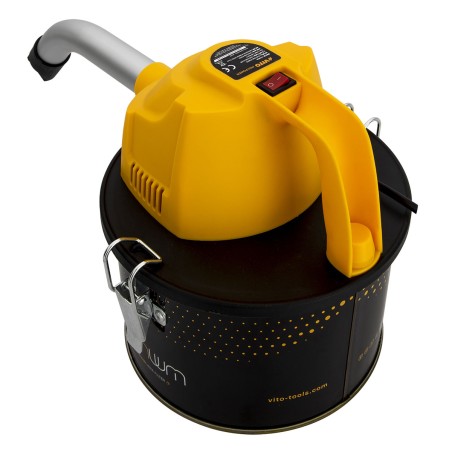 Aspirateur de cendres 800W Cuve 4 Litres + 2 Filtres HEPA + Sac  VITO
