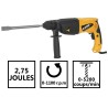 Marteau perforateur 850W SDS-Plus 2.75 Joules 3 Forets + 2 Burins VITO