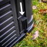 Composteur de jardin 740 Litres 93,3 X 93,3 X H113 cm KOMPOBOX BRIXO