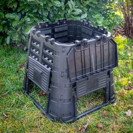 Composteur de jardin 480 Litres 93,3 x 93,3 x H80 cm KOMPOBOX BRIXO