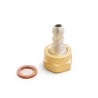 Kit connexion gaz tuyau + adaptateur tétine + raccords pour réchauds et barbecues à gaz