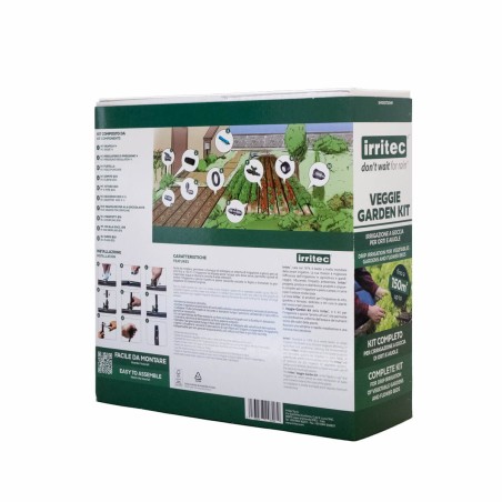 Kit d'irrigation 115m Tuyau goutte à goutte + Kit Accessoires complet  Jardin et potager IRRITEC