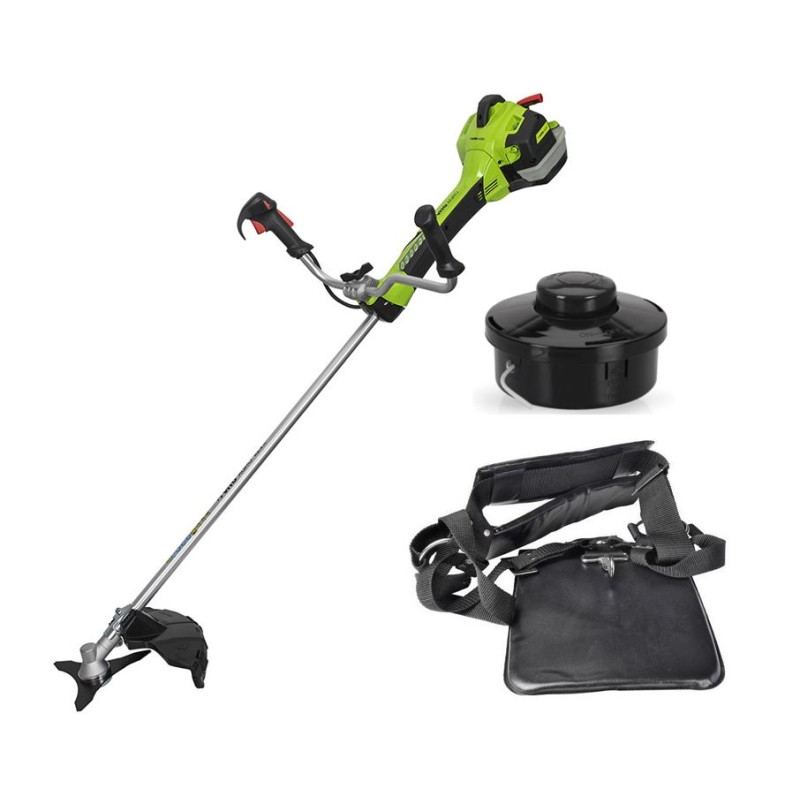 Débroussailleuse Thermique 42 Cm3 Moteur 2T 2,4CV  Harnais + Lame 3 dents Ø 25.5 cm + Fil nylon Ø 2.4 mm VITO