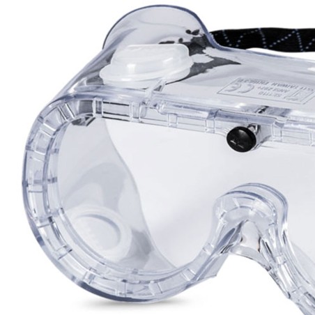 Lunettes de protection Anti buée Polycarbonate Ventilation indirecte Bande réglable VITO