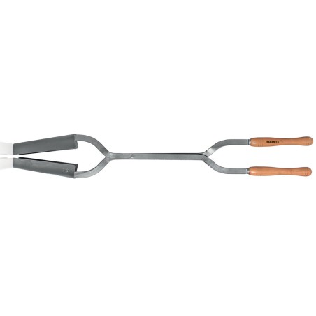 Pelle croisée 2 manches pour trous de poteaux Acier trempé Manche Bois 121.5 cm VITO