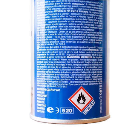 Pack de 8 Cartouches de gaz 250g butane Camping Butane ALPENTECH