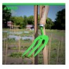 Rateau de jardin 3 dents Outil de jardin Acier et manche bois de hêtre VITO