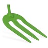 Rateau de jardin 3 dents Outil de jardin Acier et manche bois de hêtre VITO