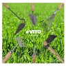 Binette de jardin Inox et Fer forgés à la main Manche bois VITO