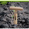 Plantoir à bulbes manche en T Outil de jardin Manche bois Inox Haute qualité VITO