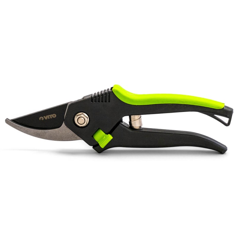 Sécateur de Jardin manuel 20 cm  Ciseaux Jardinage Lame Acier Carbone VITO
