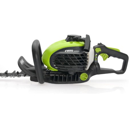 Taille Haies à Essence 25cm3 Moteur 2 Temps 1.1CV Lame double 55cm Rotation 90° Branches épaisses VITO