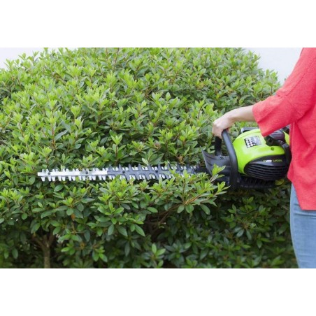 Taille Haies à Essence 25cm3 Moteur 2 Temps 1.1CV Lame double 55cm Rotation 90° Branches épaisses VITO