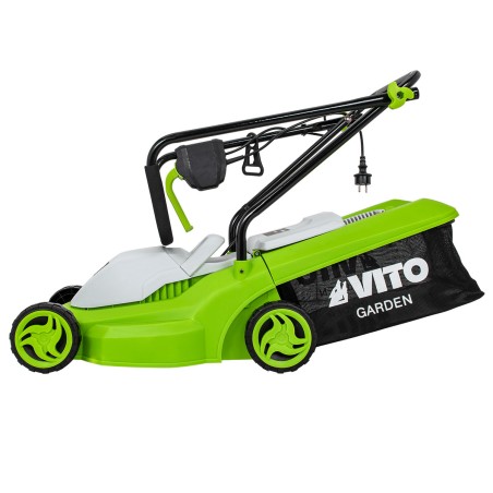Tondeuse electrique 1200W Surface 300M2 Coupe 32 cm 3 Hauteur de coupe 20-65 mm Bac 30L VITO