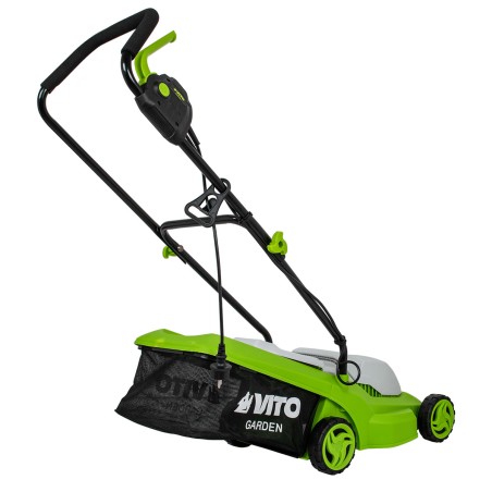 Tondeuse electrique 1200W Surface 300M2 Coupe 32 cm 3 Hauteur de coupe 20-65 mm Bac 30L VITO