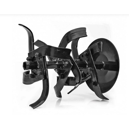 Motoculteur à essence Moteur 4T 212 Cm3 7CV 5200W + Jeu de FRAISES + Butteur VITO