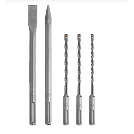 Marteau perforateur burineur 1050W SDS MAX 9 joules Burins et Forets inclus Mallette VITO