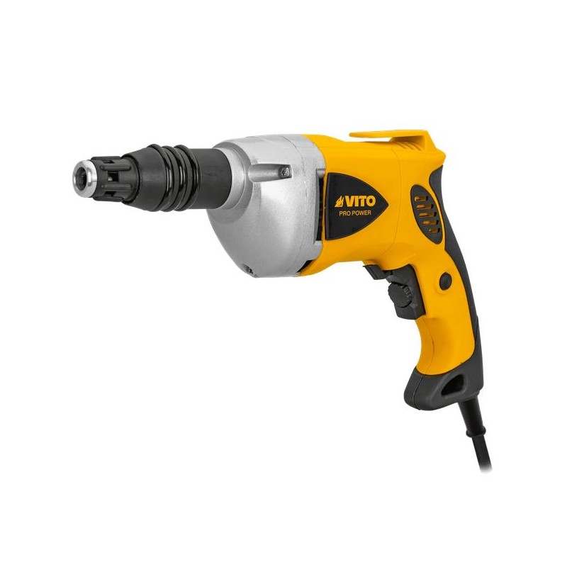 Visseuse pour plaque de platre 600W Sens de rotation réversible Vitesse variable Vis jusqu'à 6 mm VITO