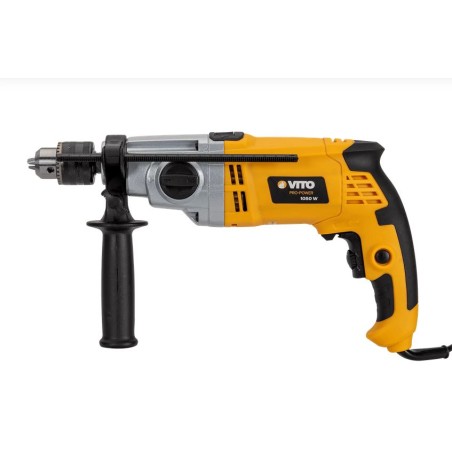 Perceuse à percussion 1050W Mandrin 13mm Perceuse-visseuse Corps acier Mallette VITO