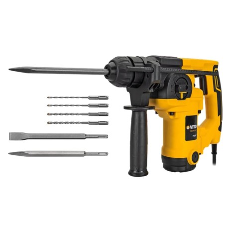 Marteau Perforateur Démolisseur 710W 2.6 Joules SDS PLUS Mallette accessoires VITO