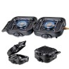Réchaud gaz 2 feux 4600W pliable + 2 Cartouches de gaz KEMPER